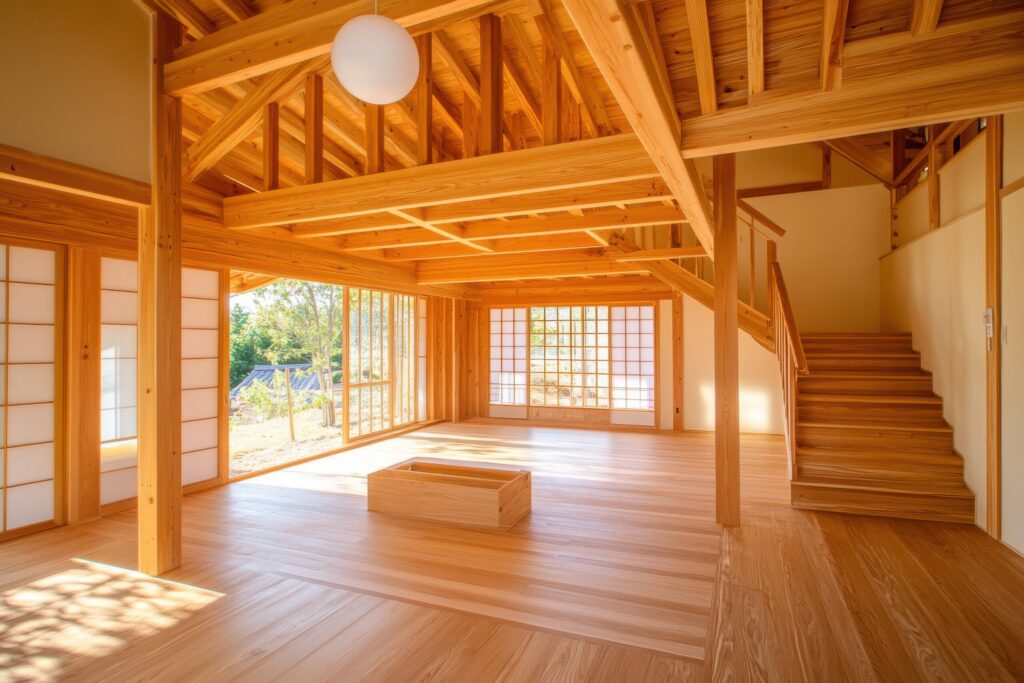 吹抜けがつなぐ上下階